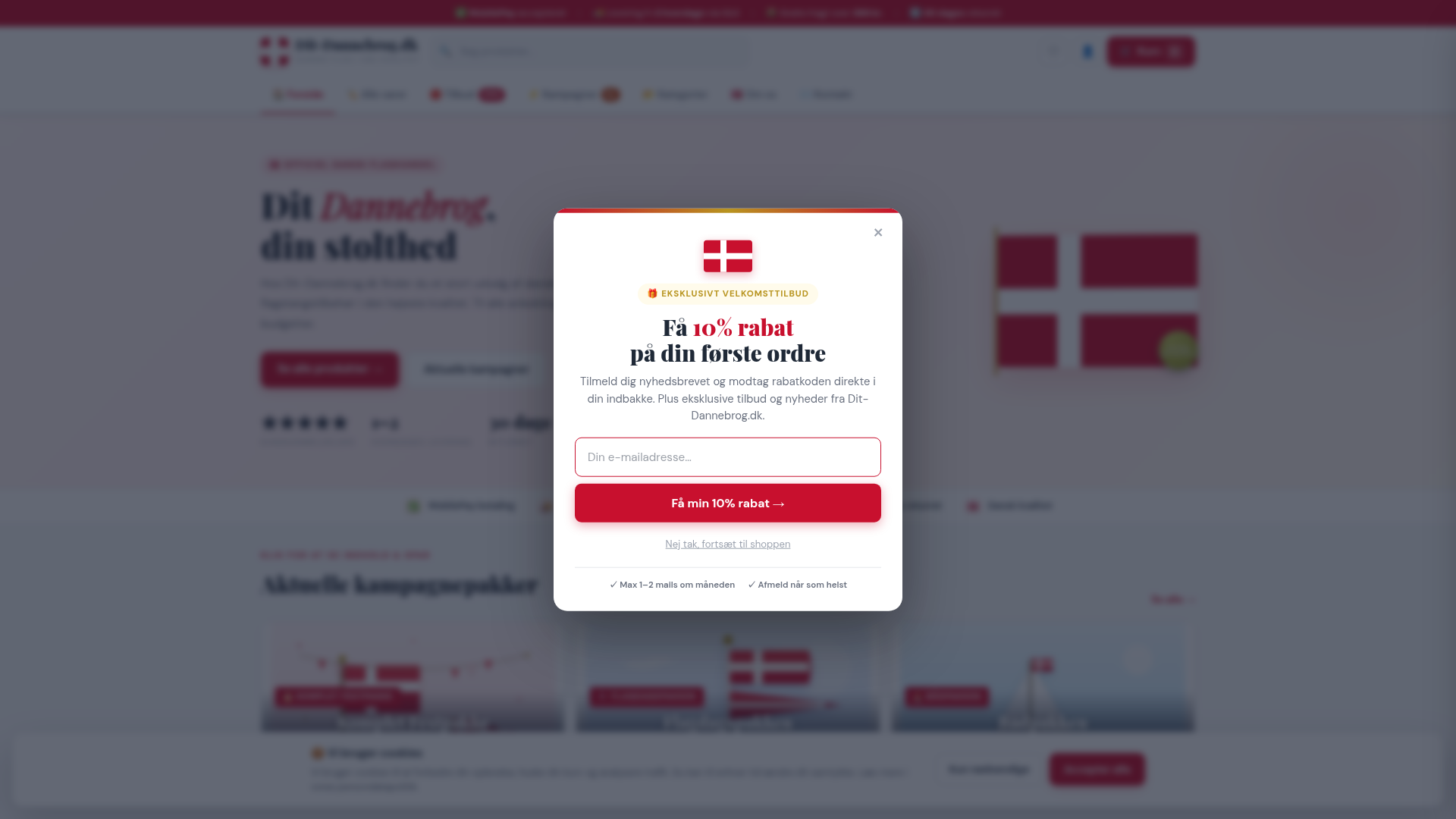 Hjemmeside for Dit-Dannebrog.dk
